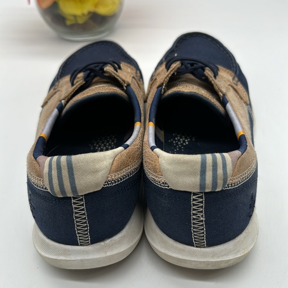 Skechers Navy Tan Goga Mat Deck Shoes Size 7 SKT6880D - Picture 3 of 7